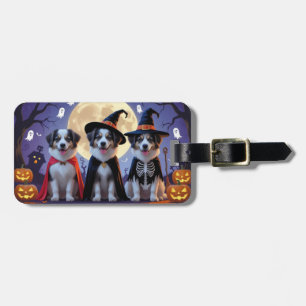 Anatolian Shepherd Dogs Pumpkin Halloween Funny Gepäckanhänger