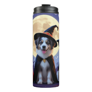 Anatolian Shepherd Dogs Pumpkin Halloween Funny Thermosbecher