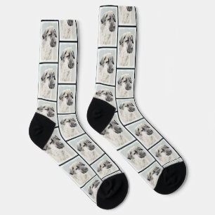 Anatolian Shepherd Fawn Malerei Original Dog Art Socken