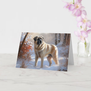 Anatolian Shepherd Let It Snow Christmas Karte