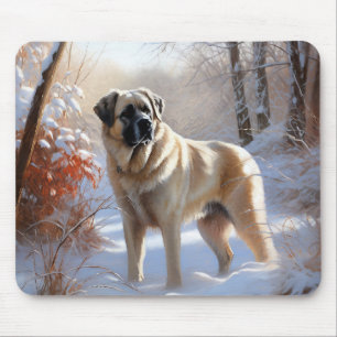 Anatolian Shepherd Let It Snow Christmas Mousepad