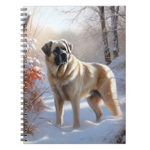 Anatolian Shepherd Let It Snow Christmas Notizblock
