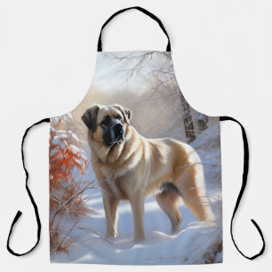 Anatolian Shepherd Let It Snow Christmas Schürze