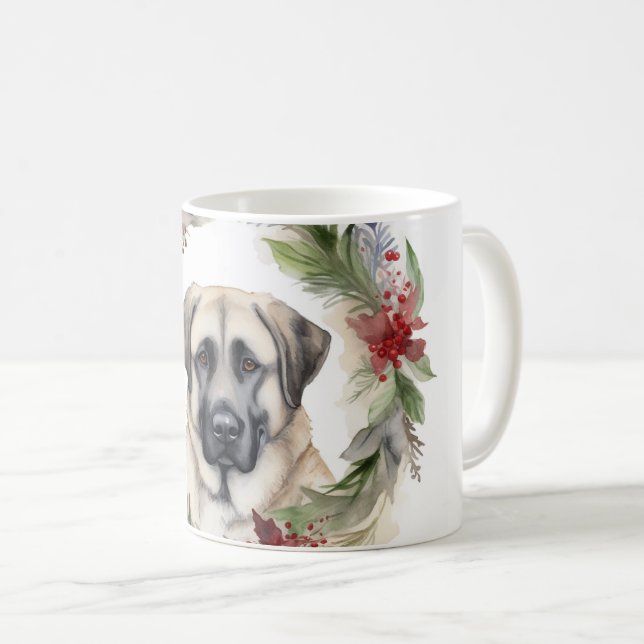 Anatolian Shepherd Weihnachtsfeiertag Kaffeetasse (VorderseiteRechts)