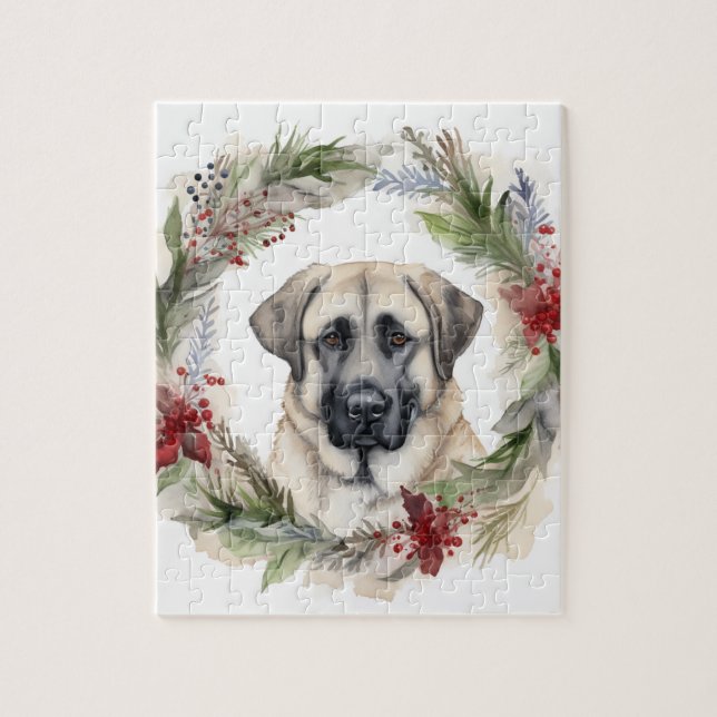 Anatolian Shepherd Weihnachtsfeiertag Puzzle (Vertikal)