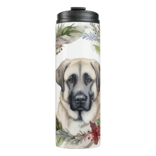 Anatolian Shepherd Weihnachtsfeiertag Thermosbecher