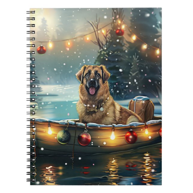 Anatolian Shepherd Weihnachtsfeiertage Notizblock (Vorderseite)