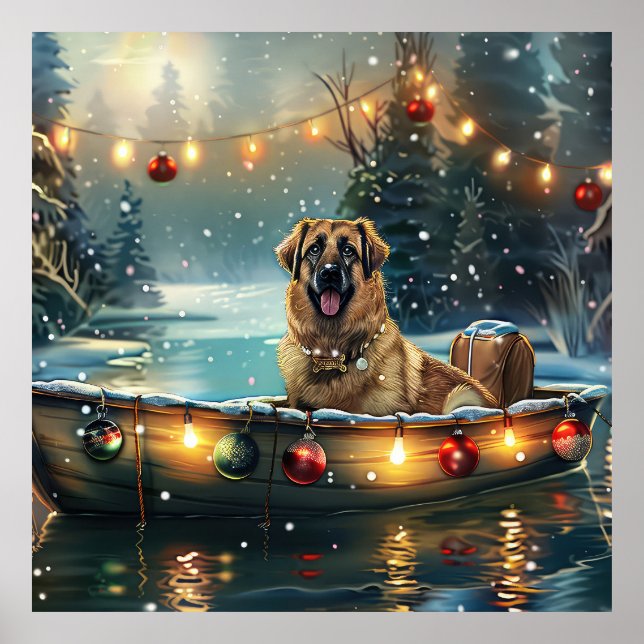 Anatolian Shepherd Weihnachtsfeiertage Poster (Vorne)