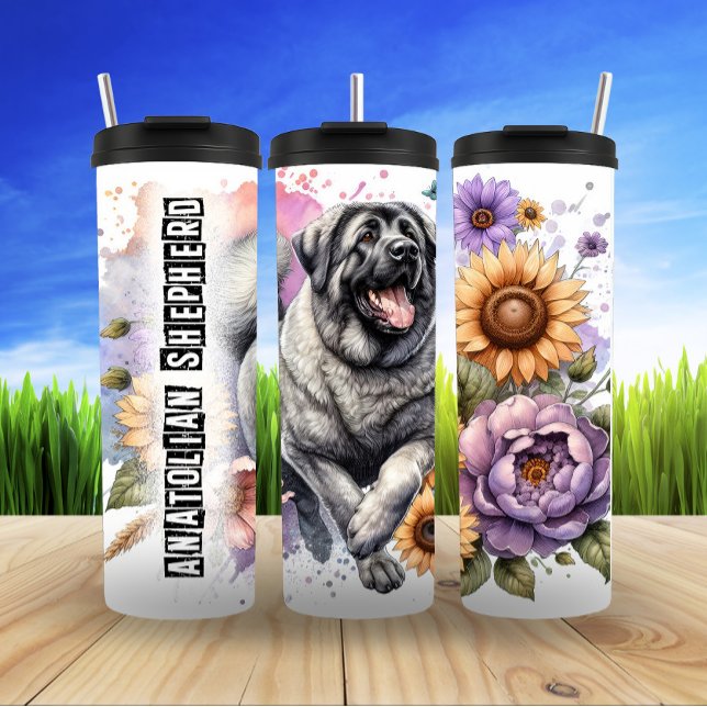 Anatolian Shepherd's Floral Watch Thermosbecher (Von Creator hochgeladen)