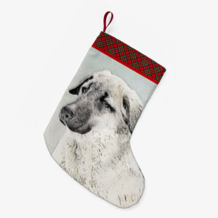 Anatolische Hirtenmalerei - Original Hundekunst Kleiner Weihnachtsstrumpf
