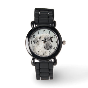 Anatolische Hirtenmalerei - Originelle Hundekunst Armbanduhr