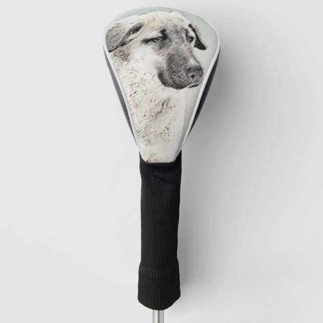 Anatolische Hirtenmalerei - Originelle Hundekunst Golf Headcover (Vorderseite)