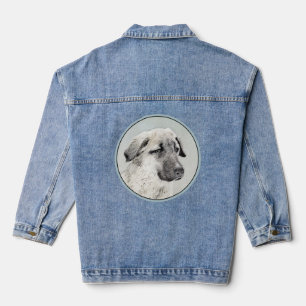 Anatolische Hirtenmalerei - Originelle Hundekunst Jeansjacke