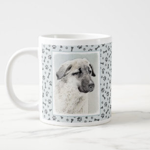 Anatolische Hirtenmalerei - Originelle Hundekunst Jumbo-Tasse