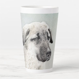 Anatolische Hirtenmalerei - Originelle Hundekunst Milchtasse