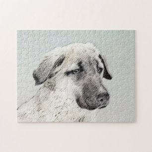 Anatolische Hirtenmalerei - Originelle Hundekunst Puzzle
