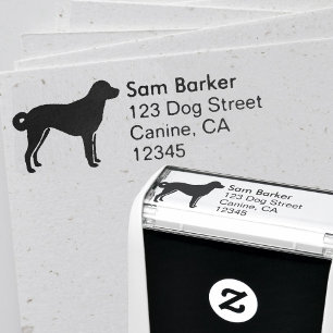 Anatolische Schäferhund-Silhouette Rücksendeadre Permastempel