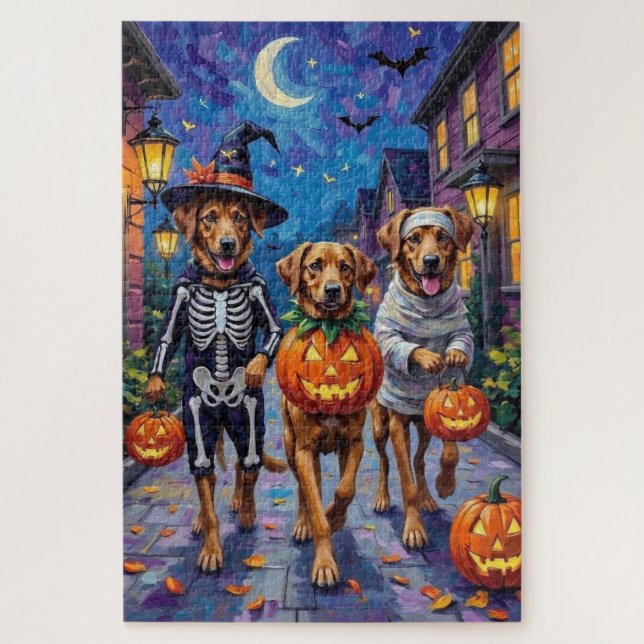 Anatolische Schäferhunde Halloween-Kostüme Puzzle (Vertikal)