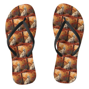 Anatolischer Hirte im Herbst Leaves Fall Inspirier Flip Flops