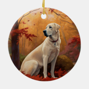 Anatolischer Hirte im Herbst Leaves Fall Inspirier Keramik Ornament