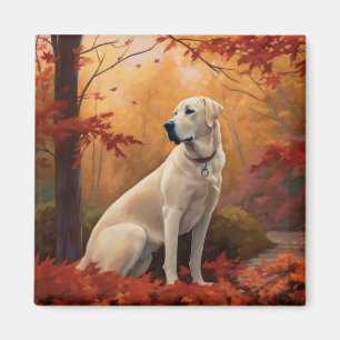 Anatolischer Hirte im Herbst Leaves Fall Inspirier Magnet