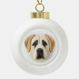 Anatolischer Hirtenhund 3D Inspiriert Keramik Kugel-Ornament