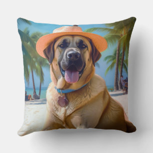 Anatolischer Hirtenhund am Strand, Geschenk für Hu Kissen