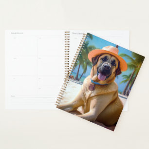 Anatolischer Hirtenhund am Strand, Sommergeschenk Planer