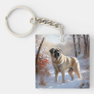 Anatolischer Hirtenhund Lass es schneien Weihnacht Schlüsselanhänger