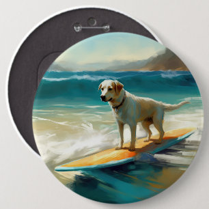 Anatolischer Hirtenhund Strand Surfen Malerei Button