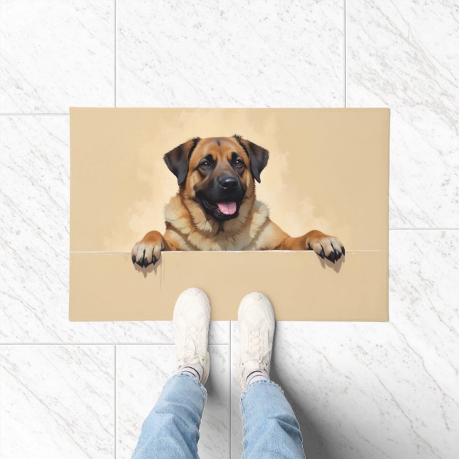 Anatolischer Hirtenhund Türmatten Kunst Fußmatte (Indoor)