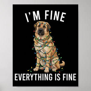 Anatolischer Hirtenhund Weihnachten Mir geht's gut Poster