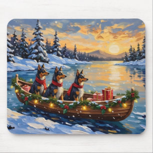 Anatolischer Hirtenhund Weihnachtsboot Urlaub Mousepad