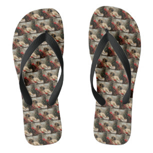 Anatolischer Hirtenhund Weihnachtsfest Flip Flops