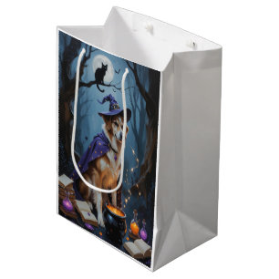 Anatolischer Hirtenhund - Whimsical Halloween-Male Mittlere Geschenktüte