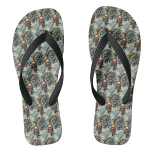 Anatolischer Schäferhund fährt Motorrad Weihnachte Flip Flops