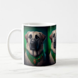 Anatolischer Schäferhund in St. Patrick's Day Dres Kaffeetasse