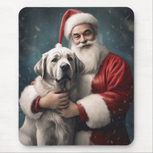 Anatolischer Schäferhund mit Weihnachten des Weihn Mousepad
