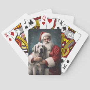 Anatolischer Schäferhund mit Weihnachten des Weihn Spielkarten