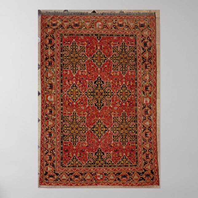 Anatolischer Star Ushak Teppich, 1585 Poster (Vorne)