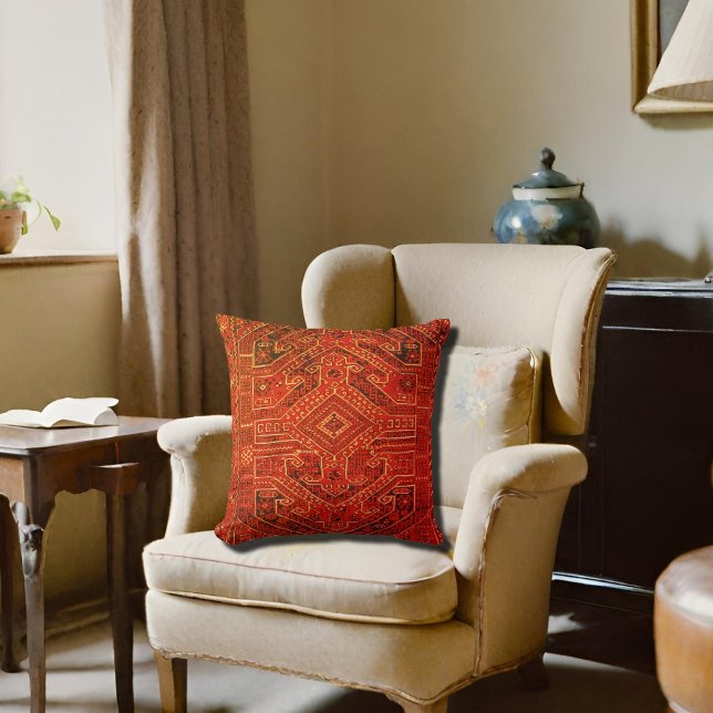 Anatolischer Teppich - Stammesmuster no2 Kissen (Von Creator hochgeladen)