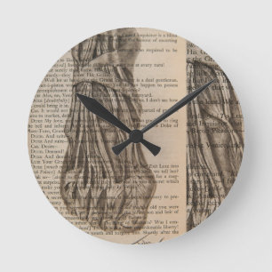 anatomical foot runde wanduhr