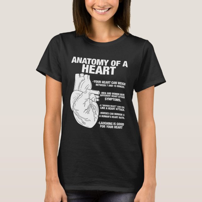 Anatomical Heart  Cool Cardiologist T-Shirt (Vorderseite)