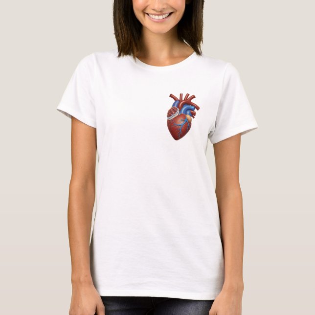 Anatomical Heart Illustration T-Shirt (Vorderseite)