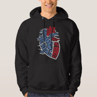 Anatomical Heart Medical Parts Cardiologist Surgeo Hoodie