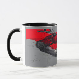 Anatomical Heart Sketch Trash Polka Art Mug Tasse