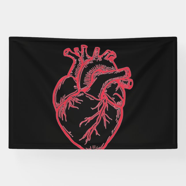 Anatomical Heart Valentine Shirt Banner (Horizontal)