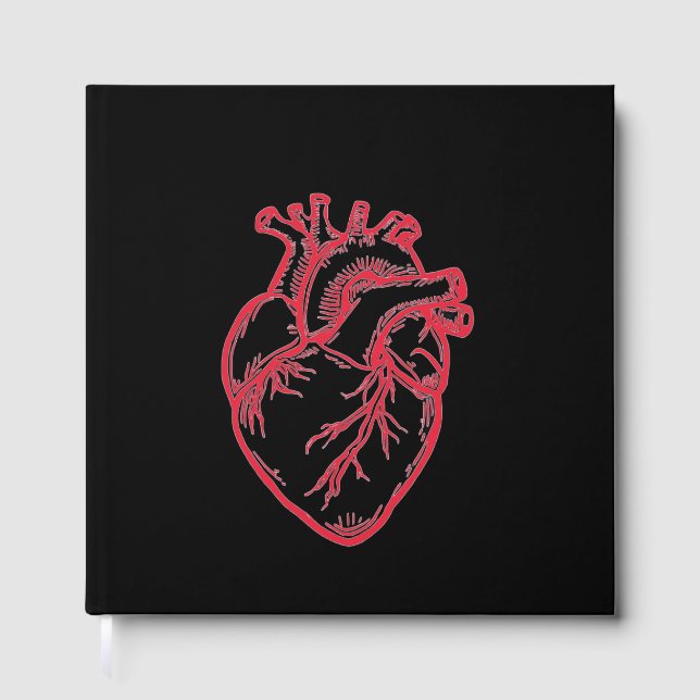 Anatomical Heart Valentine Shirt Gästebuch (Vorderseite)