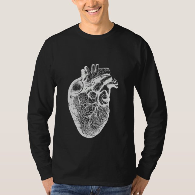 Anatomical Human Heart Illustration Cardiologist V T-Shirt (Vorderseite)