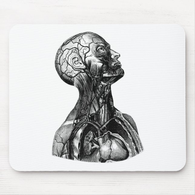 Anatomie-Büste Mousepad (Vorne)